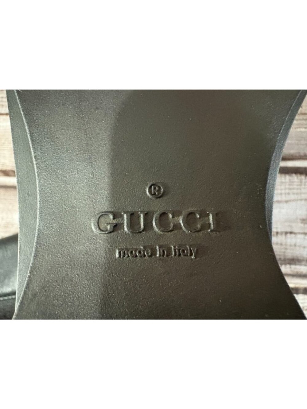 Gucci Web Accent Leather Chelsea Boots size 6.5 color Black - Picture 7 of 9